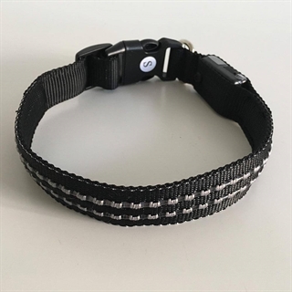 Hundehalsbånd med multifarvet lys til hunde size: s